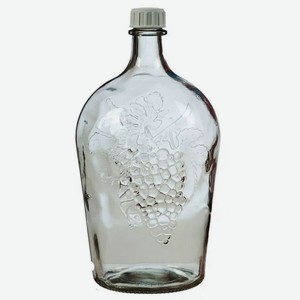 Бутыль Виноград с крышкой 5л, 16 x 36 x 16см