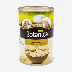 Шампиньоны с вешенками резаные Botanica 480 г