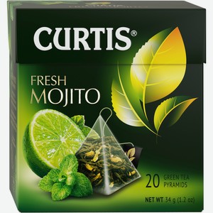 Чай Curtis зеленый мохито, 1.8г х 20шт