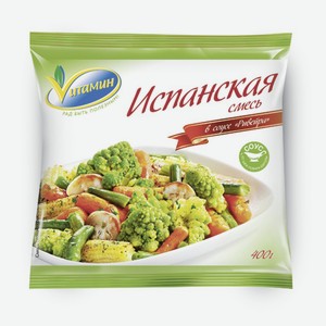 Смесь овощная Мираторг Vитамин Испанская в соусе Ривейра замороженная, 400г