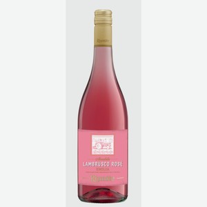 Вино игристое Riunite Lambrusco Rose розовое полусладкое, 0.75л
