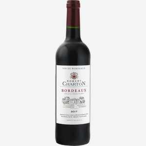 Вино ROBERT CHARTON Бордо AOP кр. сух., Франция, 0.75 L