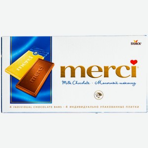 Шоколад молочный Merci, 100г