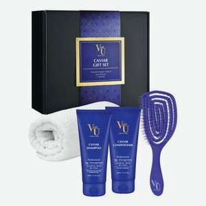 Набор для волос Caviar (шампунь 200 мл + кондиционер 200 мл + расческа + полотенце)