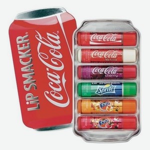 Набор бальзамов для губ Coca Cola Tin Box 6*4г