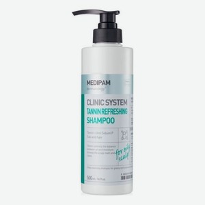 Шампунь для глубокого очищения волос с таннином Clinic System Tannin Refreshing 500мл