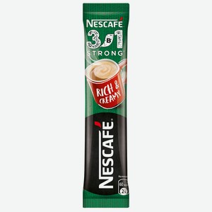 Напиток кофейный растворимый Nescafe Strong 3 в 1, 14 г, 1 шт.
