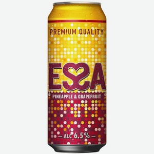 Пивной напиток ESSA ананас-грейпфрут 6.5% 0.45 л, металлическая банка