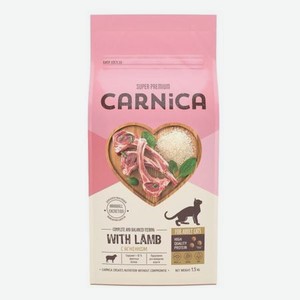 Корм для кошек Carnica 1,5кг с ягненком и рисом сухой
