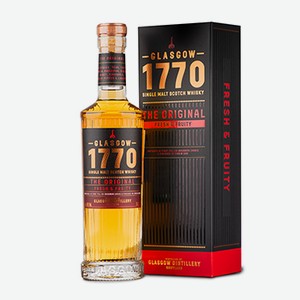 Виски шотландский Glasgow 1770 Lowland Single Malt 46.0%, 0.5 L в п/у