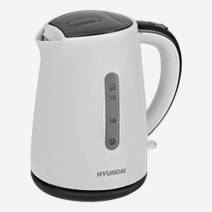 Чайник электрический Hyundai HYK-P2021, 2200Вт, белый и серый