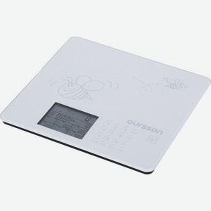 Весы кухонные Oursson KS0502GD/IV, белый
