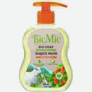 Жидкое Мыло Bio Mio Антибактериальное С Дозатором Абрикос 300мл