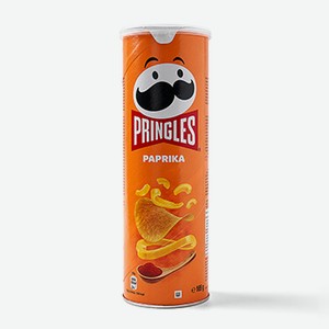 Чипсы картофельные с паприкой, Pringles, 165 г, Бельгия