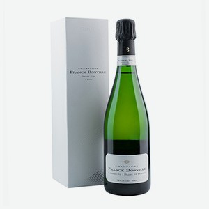 Игристое вино французское белое брют AOC Champagne Franck Bonville Grand Cru Millesime Brut, 0.75 L в п/у