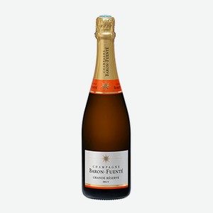 Игристое вино французское белое брют AOC Champagne Baron-Fuente Grande Reserve Brut, 0.75 L в п/у 750 г