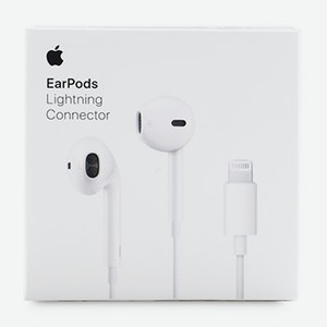 Гарнитура проводная EarPods with Lightning Connector, Apple