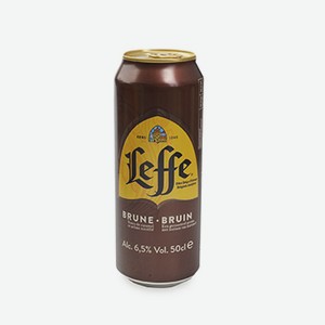 Пиво темное Leffe Brune 6.5% 0.5л ж/б Бельгия