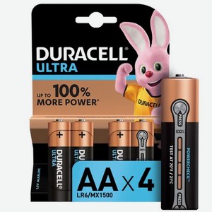 Батарейки Duracell Ultra Power AA 1,5В 4 шт