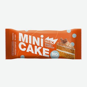 Пирожное протеиновое ProteinRex Mini Cake Морковный Тортик (без сахара) 40г, Россия