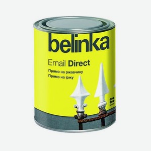 Эмаль по ржавчине Belinka Email Direct Красная 0,75 л