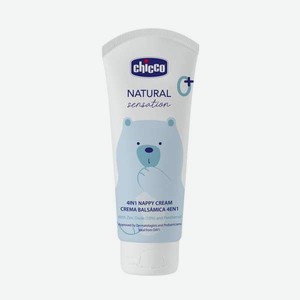 Крем под подгузник Chicco 4 в 1 Natural Sensation 100 мл с оксидом цинка и маслом ши