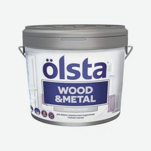 Краска Olsta Wood&Metal База А 9 л