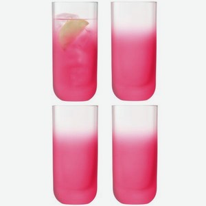 Набор из 4-х стаканов LSA International Haze для сока/воды розовый