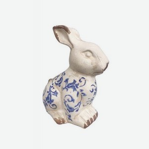 Фигурка Royal Garden Co. UK Лазурит Кролик белый с голубым 20 см