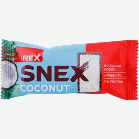 Батончик глазир.snex кокос без сахара 7% протеина, 40 г