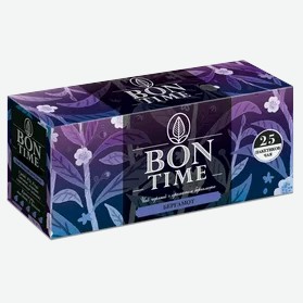 Чай черный «Bontime» с бергамотом, 25 пакетиков, 50 г