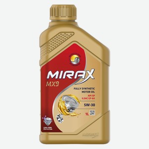 Масло моторное синтетическое MIRAX MX9 SAE 5W-30 API SP, ILSAC GF 6A 1л