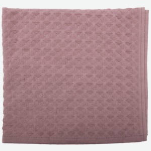 Полотенце вафельное 70x150  Cottonika.15х15 , пыльно-розовый