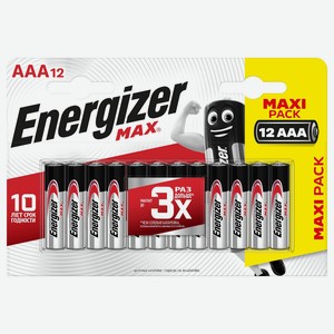 Батарейка Energizer MAX AAА 12 шт.