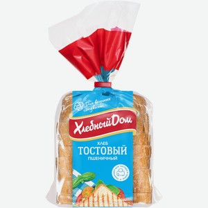 Хлеб Тостовый пшеничный 350г Хлебный дом