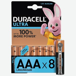 Элемент питания Duracell UltraPower AAA-8 BL