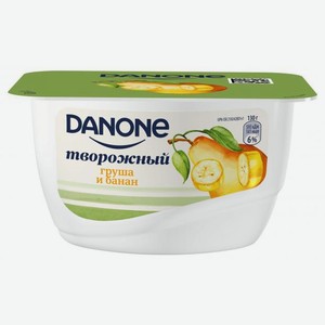 Творожок Danone с грушей и бананом 3,6%, 130 г
