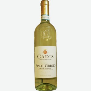 Вино КАДИС ПИНО ГРИДЖИО белое,сухое, 0.75л