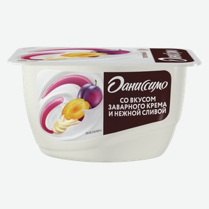 Десерт творожный ДАНИССИМО заварной крем, слива, 0.13кг