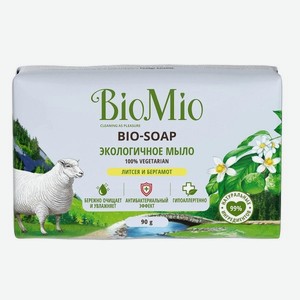 Мыло туалетное Biomio Bio-Soap 90г литсея и бергамот