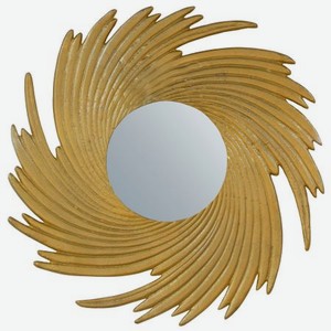 Зеркало T.L.I. настенное в раме 60x60см gold