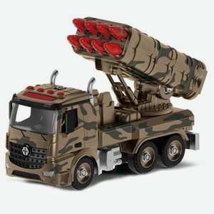 Конструктор Funky Toys Военная машина с ракетной установкой, фрикционная, 28 см, 1:12