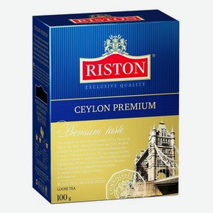 Чай черный Riston Ceylon Premium листовой 100 г