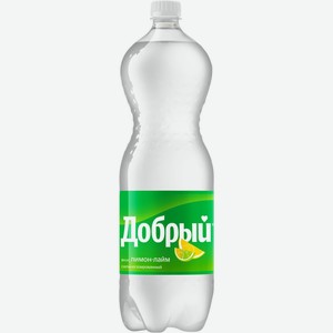 Напиток безалкогольный ДОБРЫЙ Лимон-Лайм с/газ. ПЭТ, Россия, 1.5 L