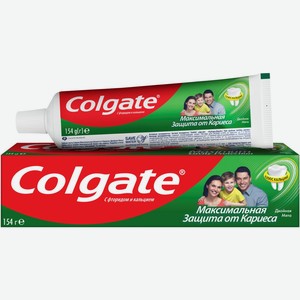 Зубная паста COLGATE Максим. защита от кариеса Двойная мята со фтором и кальцием, Китай, 100 мл