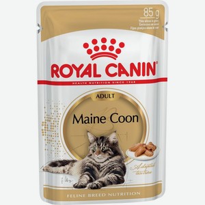 Royal Canin Maine Coon Adult влажный корм для кошек породы мейн-кун старше 15 месяцев в соусе (85 г)