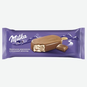 Мороженое MILKA эскимо ванильно-шоколадное, 62г