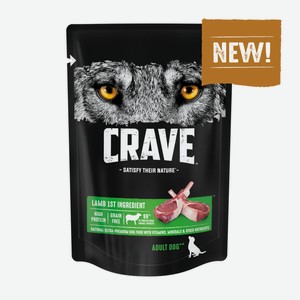 Crave влажный корм для взрослых собак всех пород с ягненком (85 г)