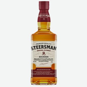 Виски зерновой STEERSMAN Бурбон 40%, 0,5л