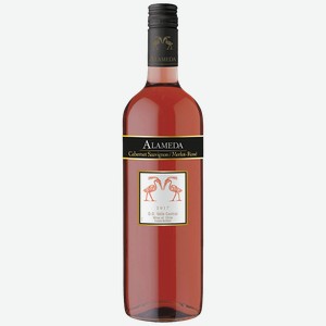 Вино АЛАМЕДА, Розе Каберне/Мерло, розовое полусухое (Чили), 0,75л